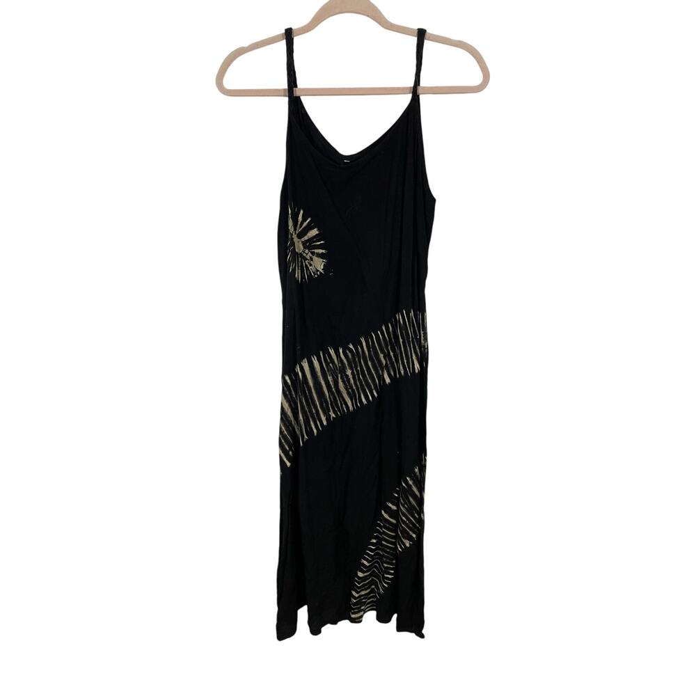 Tie Dye Gauzy Eclectic Unbranded Women's Maxi Dress Back Tie Cotton Coastal